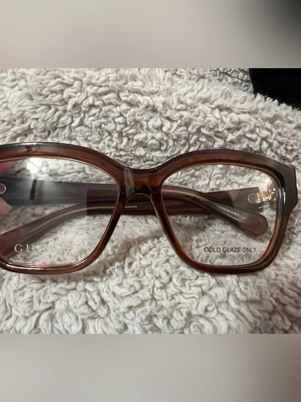 Gucci GG1597O 003 Women Eyeglasses Frame, Brown, MSRP $360